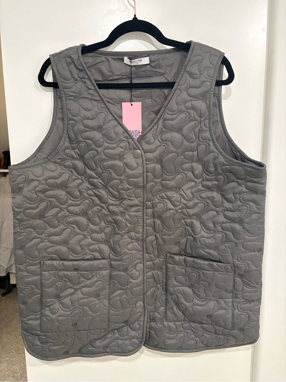 Carson Quilted Vest - Magnet Grey